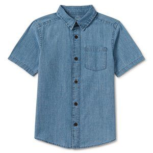 Wonder Nation Boys Short Sleeve Woven Shirt, Size XXL 18 **NEW WITH TAGS*